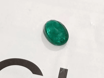 GSI Certified 1.67ct Deep Glass Green Emerald , Natural Earth Mined Gemstone - SMSGEMS 
