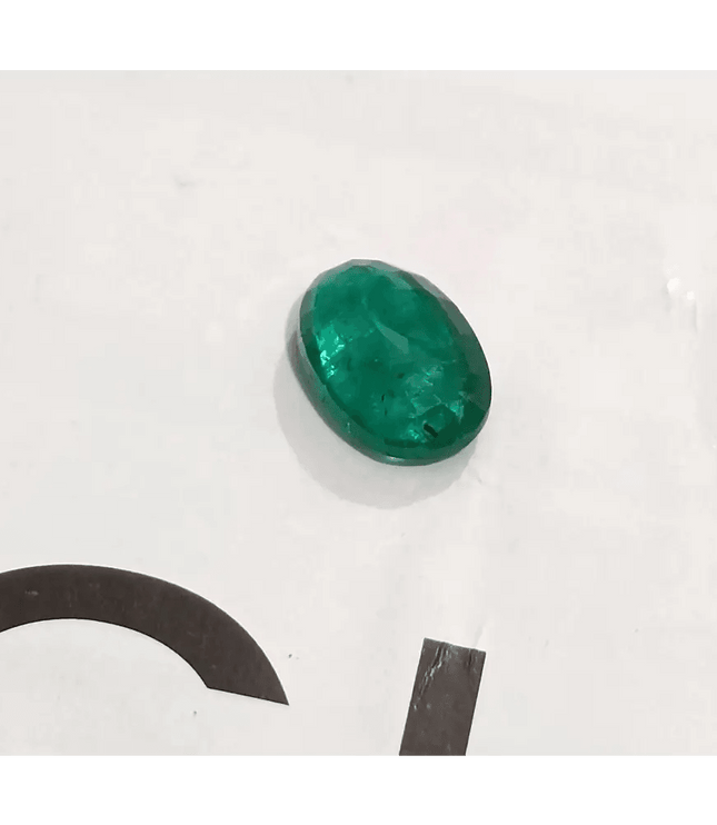 GSI Certified 1.67ct Deep Glass Green Emerald , Natural Earth Mined Gemstone - SMSGEMS 
