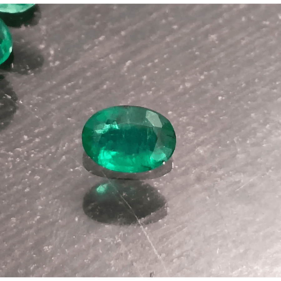 GSI Certified 1.67ct Deep Glass Green Emerald , Natural Earth Mined Gemstone - SMSGEMS 