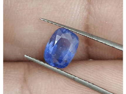 GSI Certified 1.68ct Blue Ceylon Sapphire, Natural Untreated Gemstone - SMSGEMS 