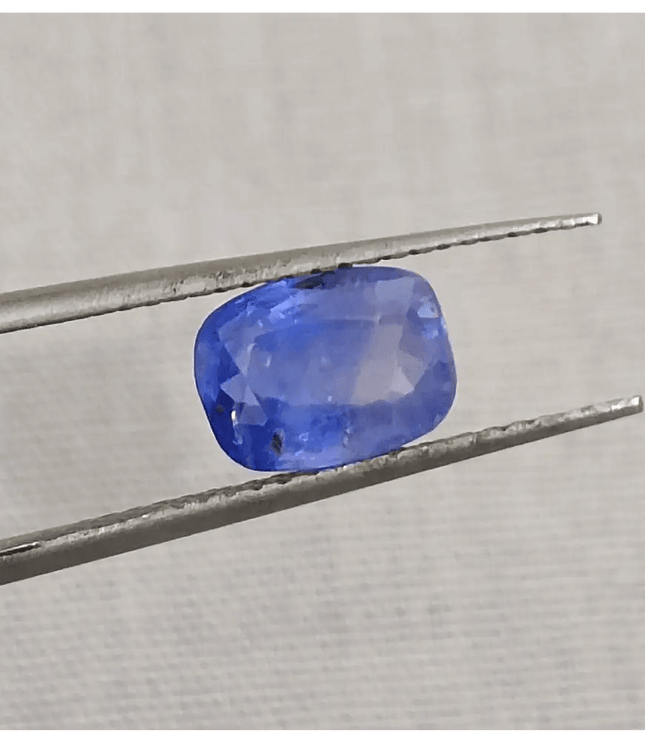 GSI Certified 1.68ct Blue Ceylon Sapphire, Natural Untreated Gemstone - SMSGEMS 