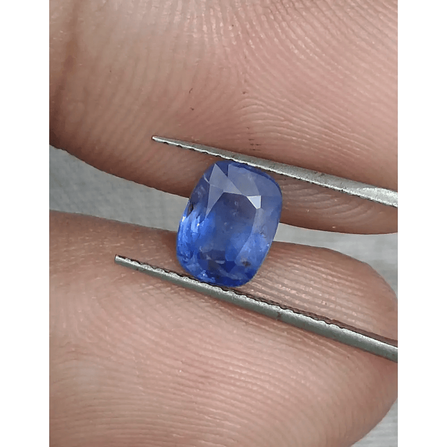 GSI Certified 1.68ct Blue Ceylon Sapphire, Natural Untreated Gemstone - SMSGEMS 