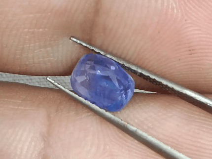 GSI Certified 1.68ct Blue Ceylon Sapphire, Natural Untreated Gemstone - SMSGEMS 