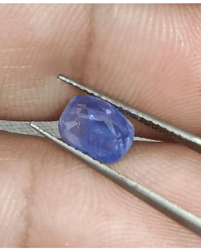 GSI Certified 1.68ct Blue Ceylon Sapphire, Natural Untreated Gemstone - SMSGEMS 