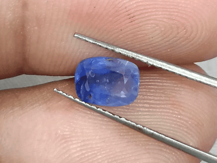 GSI Certified 1.68ct Blue Ceylon Sapphire, Natural Untreated Gemstone - SMSGEMS 