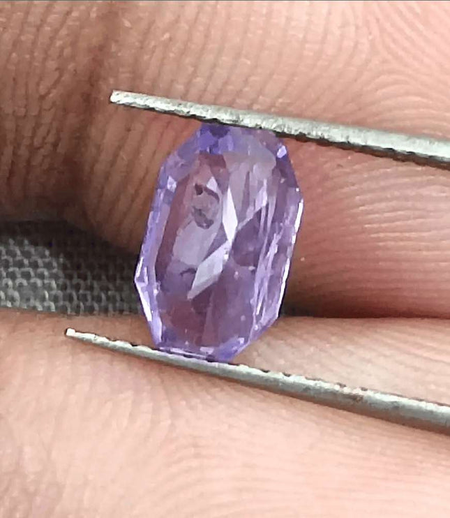1.69ct Natural Violet Blue Sapphire GSI Certified Gemstone - SMSGEMS 