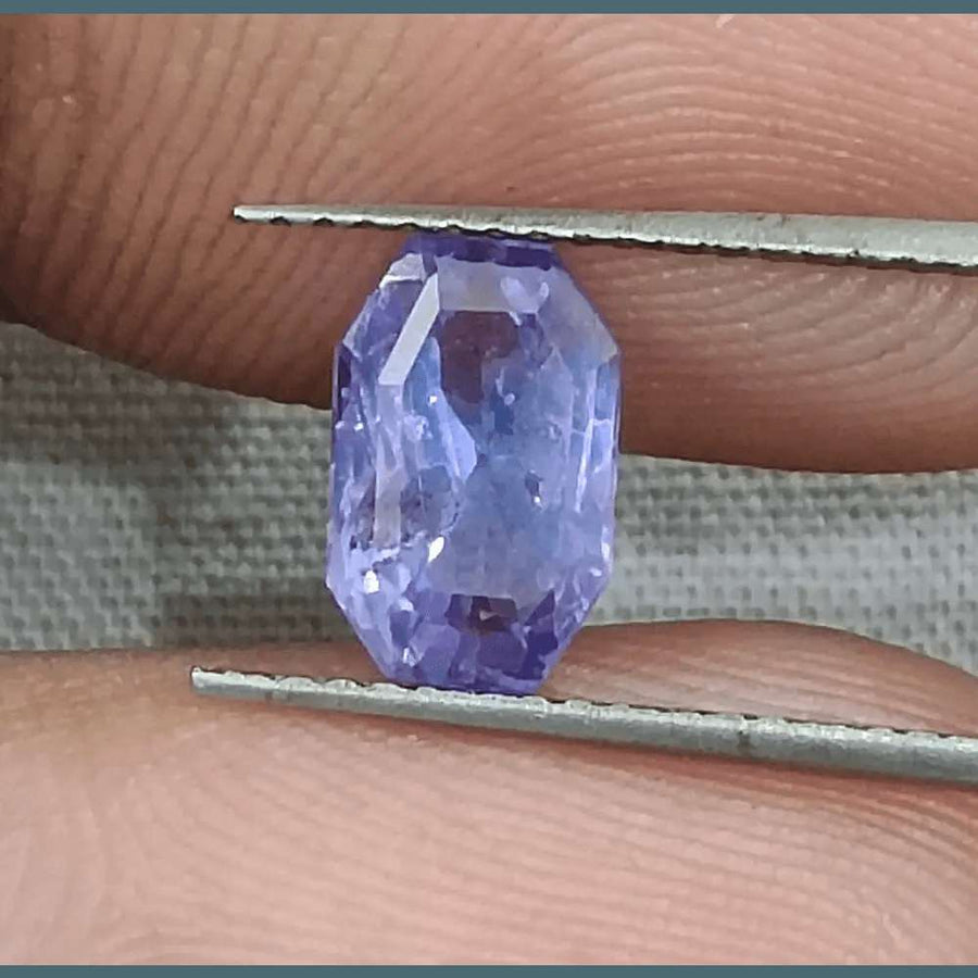 1.69ct Natural Violet Blue Sapphire GSI Certified Gemstone - SMSGEMS 