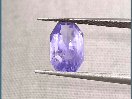 1.69ct Natural Violet Blue Sapphire GSI Certified Gemstone - SMSGEMS 