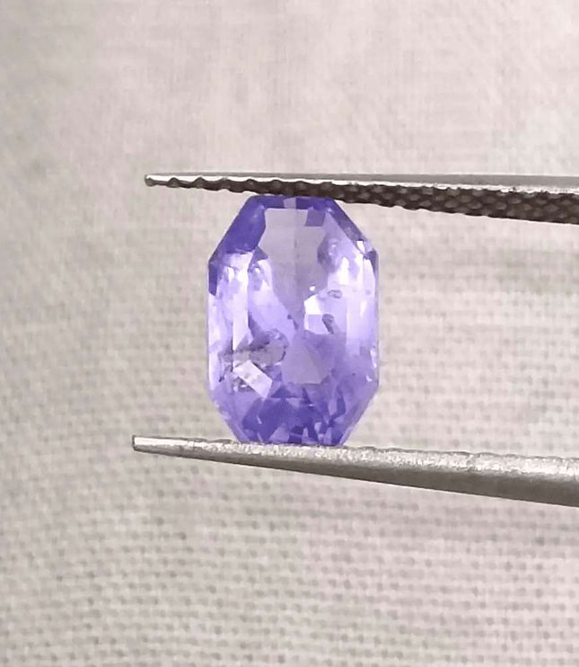 1.69ct Natural Violet Blue Sapphire GSI Certified Gemstone - SMSGEMS 