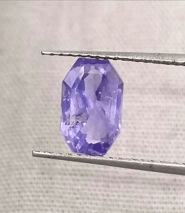 1.69ct Natural Violet Blue Sapphire GSI Certified Gemstone - SMSGEMS 