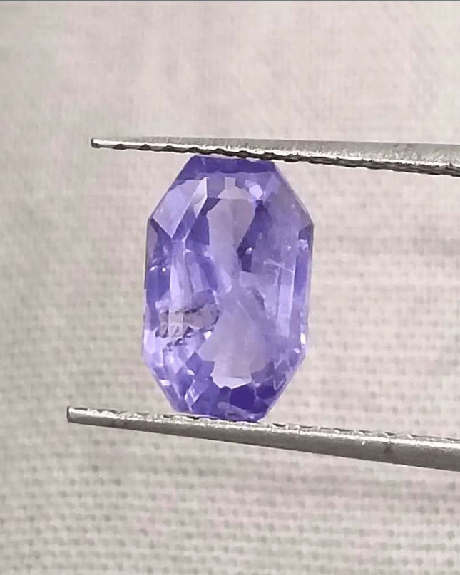 1.69ct Natural Violet Blue Sapphire GSI Certified Gemstone - SMSGEMS 