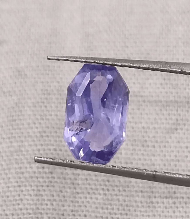 1.69ct Natural Violet Blue Sapphire GSI Certified Gemstone - SMSGEMS 