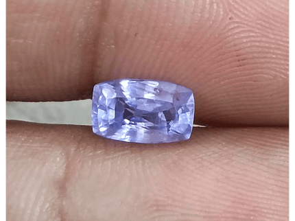 GSI Certified 1.73ct Purplısh Blue Ceylon Sapphire, Natural Untreated Gemstone - SMSGEMS 