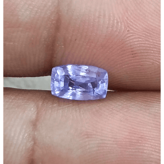 GSI Certified 1.73ct Purplısh Blue Ceylon Sapphire, Natural Untreated Gemstone - SMSGEMS 