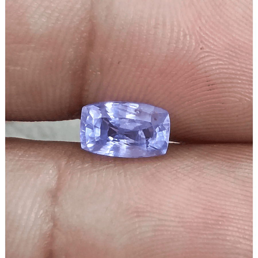 GSI Certified 1.73ct Purplısh Blue Ceylon Sapphire, Natural Untreated Gemstone - SMSGEMS 
