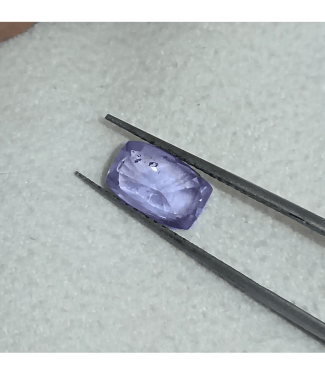 GSI Certified 1.73ct Purplısh Blue Ceylon Sapphire, Natural Untreated Gemstone - SMSGEMS 