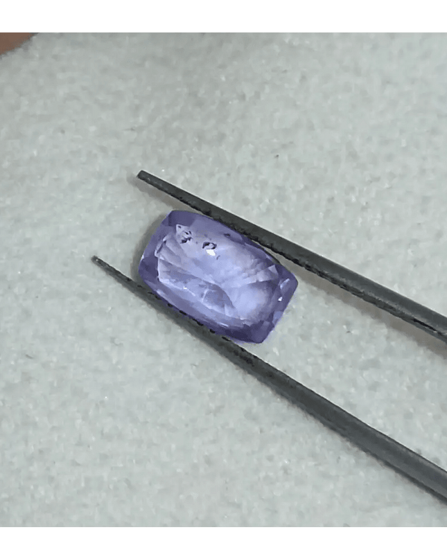 GSI Certified 1.73ct Purplısh Blue Ceylon Sapphire, Natural Untreated Gemstone - SMSGEMS 