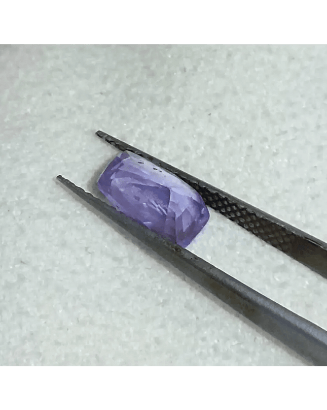GSI Certified 1.73ct Purplısh Blue Ceylon Sapphire, Natural Untreated Gemstone - SMSGEMS 