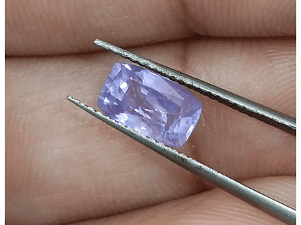 GSI Certified 1.73ct Purplısh Blue Ceylon Sapphire, Natural Untreated Gemstone - SMSGEMS 