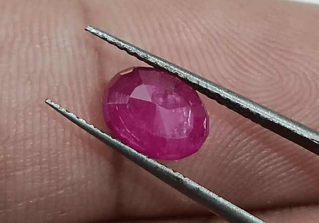 GSI Certified 1.74ct Burmese Ruby, Natural Untreated Gemstone - SMSGEMS 