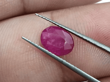 GSI Certified 1.74ct Burmese Ruby, Natural Untreated Gemstone - SMSGEMS 
