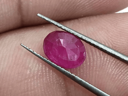 GSI Certified 1.74ct Burmese Ruby, Natural Untreated Gemstone - SMSGEMS 