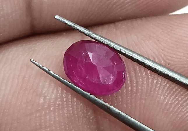 GSI Certified 1.74ct Burmese Ruby, Natural Untreated Gemstone - SMSGEMS 