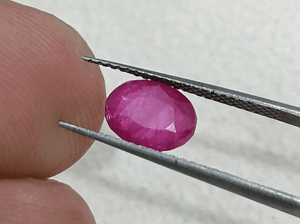 GSI Certified 1.74ct Burmese Ruby, Natural Untreated Gemstone - SMSGEMS 