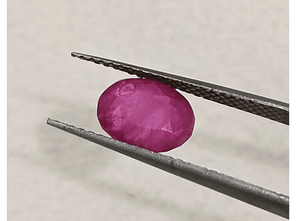 GSI Certified 1.74ct Burmese Ruby, Natural Untreated Gemstone - SMSGEMS 