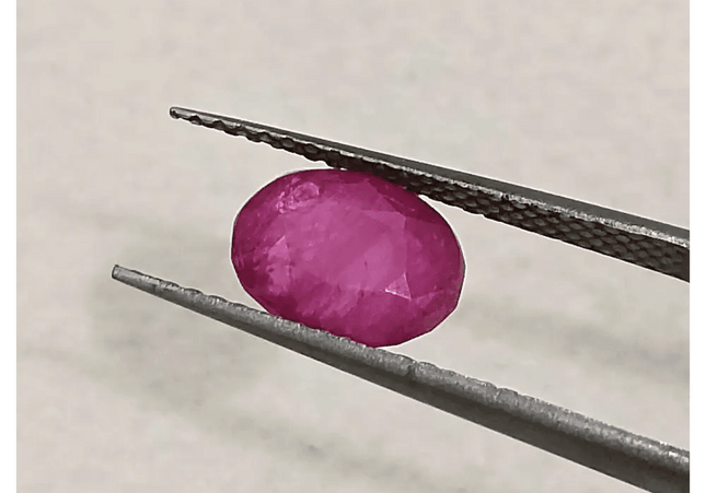 GSI Certified 1.74ct Burmese Ruby, Natural Untreated Gemstone - SMSGEMS 