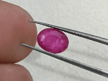 GSI Certified 1.74ct Burmese Ruby, Natural Untreated Gemstone - SMSGEMS 