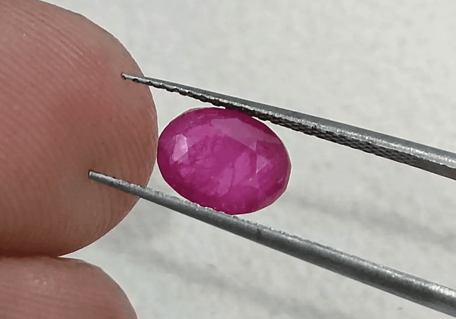 GSI Certified 1.74ct Burmese Ruby, Natural Untreated Gemstone - SMSGEMS 