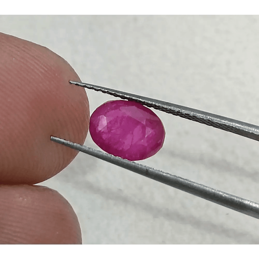 GSI Certified 1.74ct Burmese Ruby, Natural Untreated Gemstone - SMSGEMS 