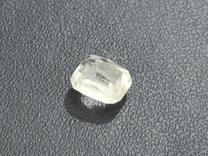 GSI Certified 1.75ct Emerald Cut Light Yellow Ceylon Sapphire, Natural Untreated Gemstone - SMSGEMS 