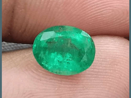 GSI Certified 1.83ct Vivid Green Emerald, Natural Gemstone - SMSGEMS 