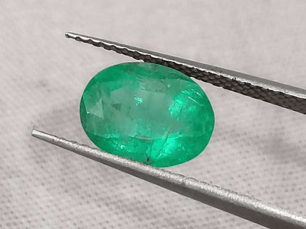 GSI Certified 1.83ct Vivid Green Emerald, Natural Gemstone - SMSGEMS 