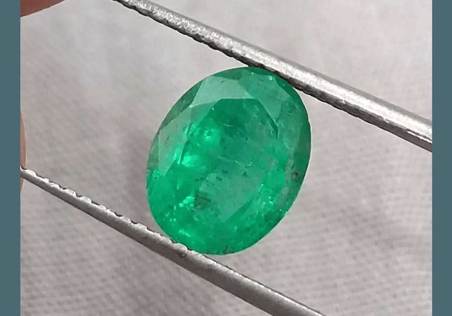 GSI Certified 1.83ct Vivid Green Emerald, Natural Gemstone - SMSGEMS 