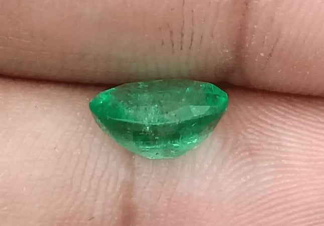 GSI Certified 1.83ct Vivid Green Emerald, Natural Gemstone - SMSGEMS 