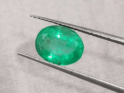 GSI Certified 1.83ct Vivid Green Emerald, Natural Gemstone - SMSGEMS 