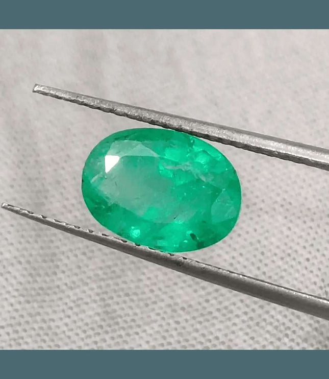 1.85ct Bright Parrot Green GSI Certified - SMSGEMS 