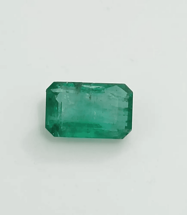 GSI Certified 1.87ct Medium Green Zambian Emerald, 100% Natural Untreated Gemstone. - SMSGEMS 