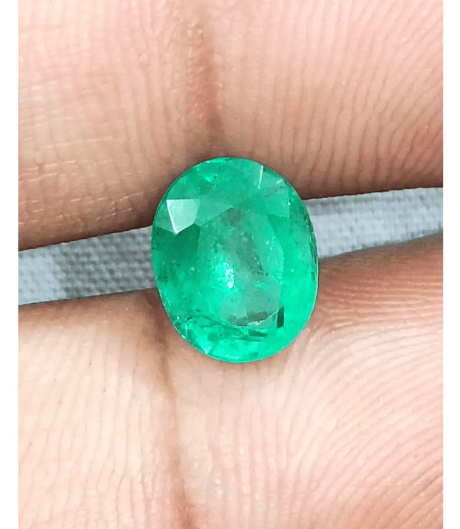 GSI Certified 1.90ct Vivid Medium Green Emerald, Natural Gemstone - SMSGEMS 