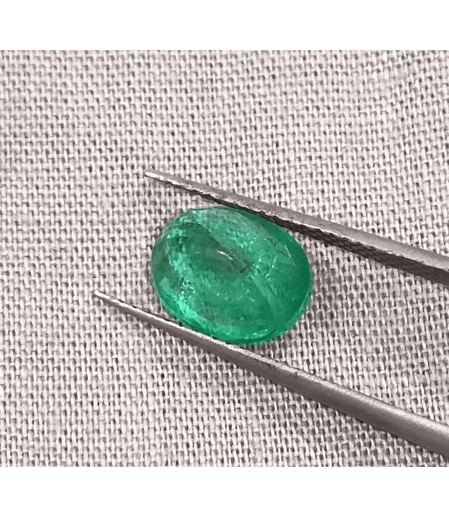 GSI Certified 1.90ct Vivid Medium Green Emerald, Natural Gemstone - SMSGEMS 