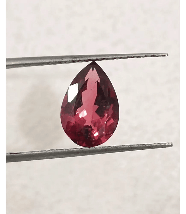 1.93ct Rubellite tourmaline certified by GSI - SMSGEMS 