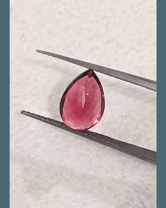 1.93ct Rubellite tourmaline certified by GSI - SMSGEMS 