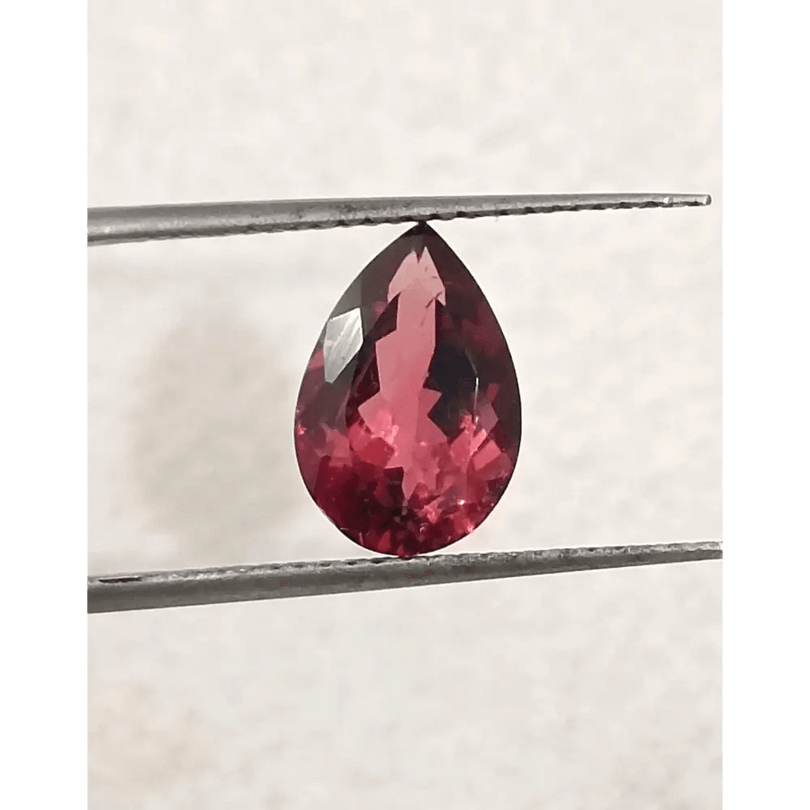 1.93ct Rubellite tourmaline certified by GSI - SMSGEMS 