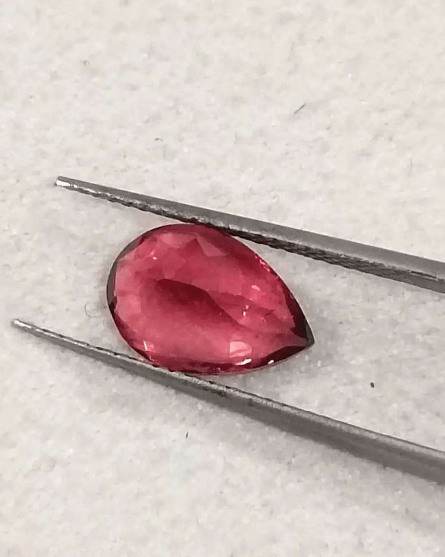 1.93ct Rubellite tourmaline certified by GSI - SMSGEMS 