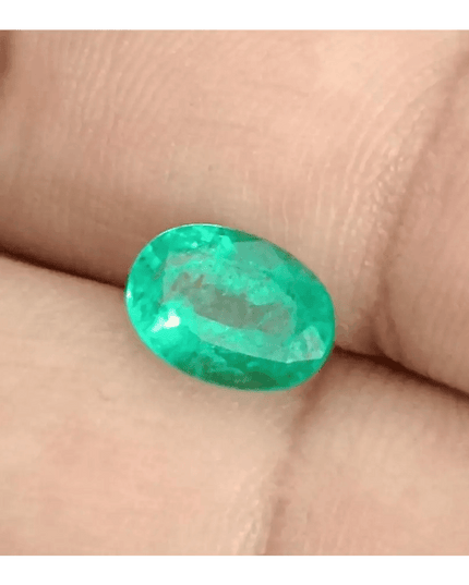GSI Certified 1.95ct Medium Intense Green Emerald, Natural Gemstone - SMSGEMS 