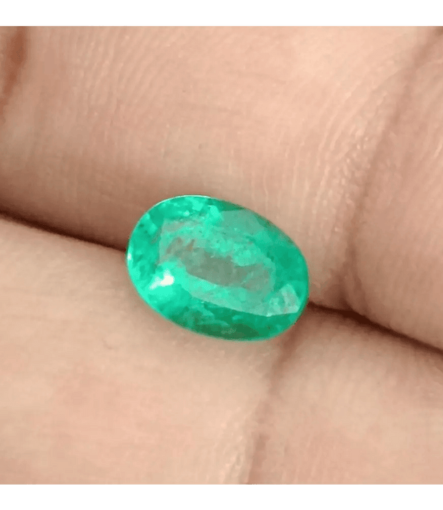 GSI Certified 1.95ct Medium Intense Green Emerald, Natural Gemstone - SMSGEMS 
