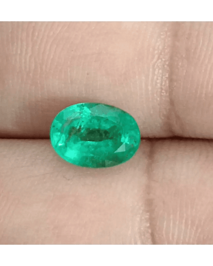 GSI Certified 1.95ct Medium Intense Green Emerald, Natural Gemstone - SMSGEMS 